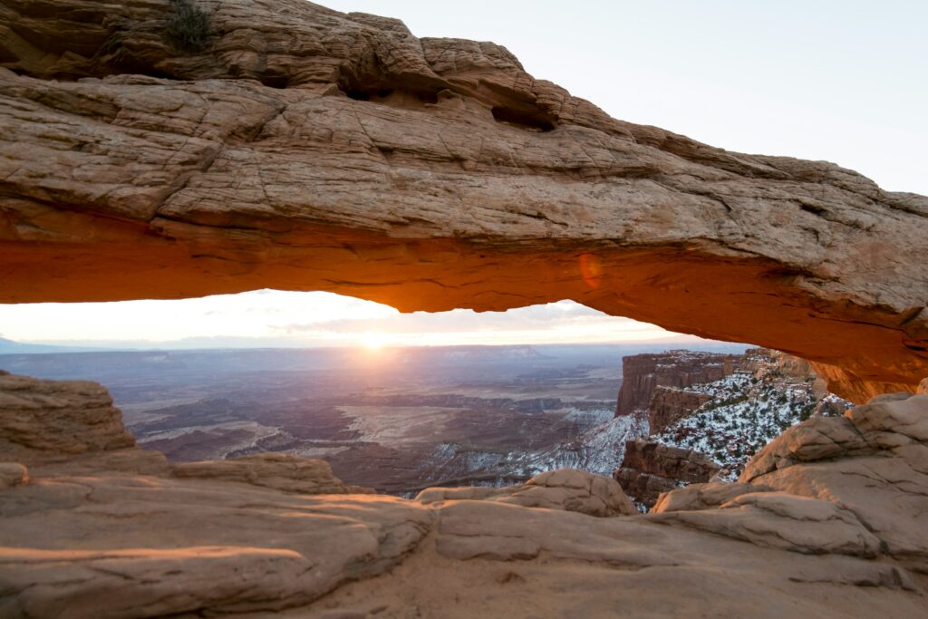 Canyonlands Mesa Arch in Winter