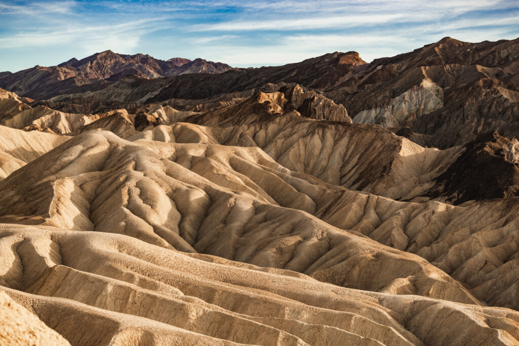 Rock formations at Zabriskie Point, Death Valley National Park, Nevada