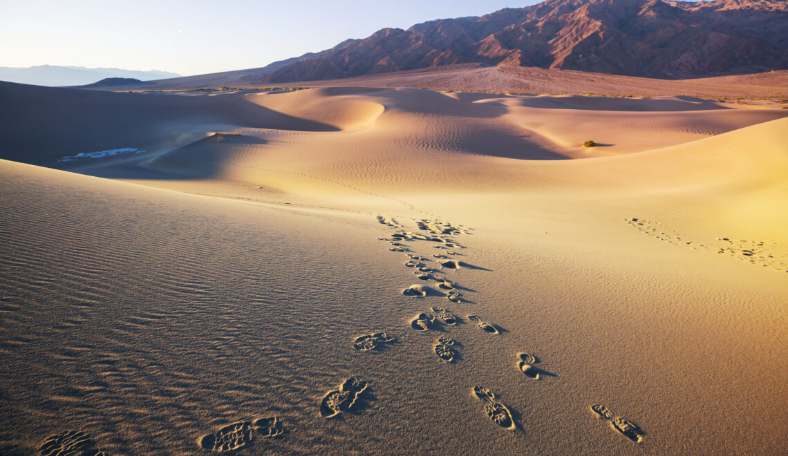 Sand dunes in Death Valley California