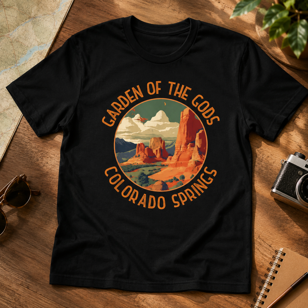 Garden of the Gods Colorado Springs Vintage Travel T-Shirt