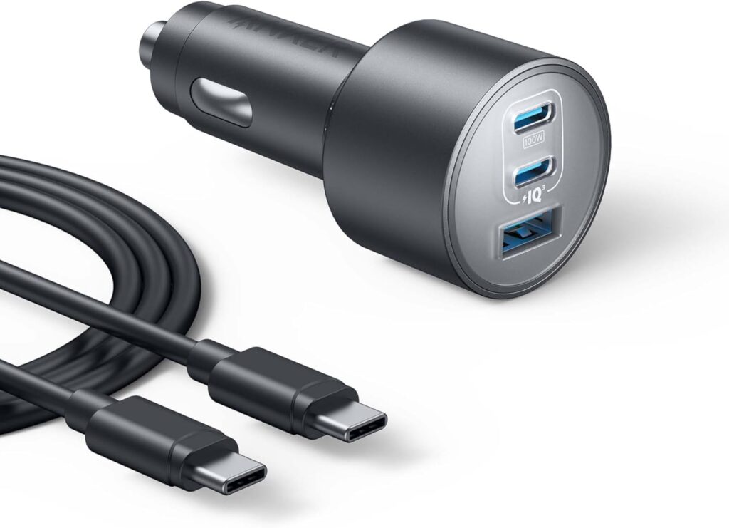 Anker 167.5W Max 3-Port USB-C Car Charger
