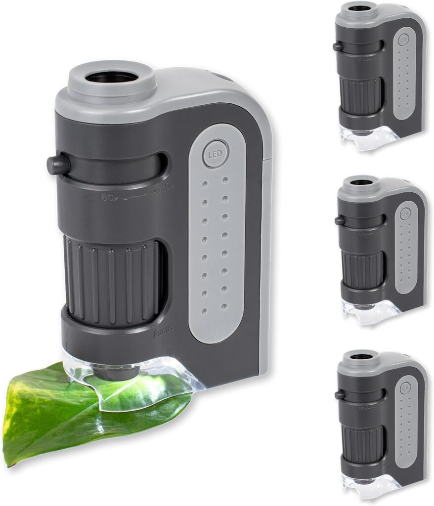 Carson MicroBrite Plus 60x-120x Pocket Microscope