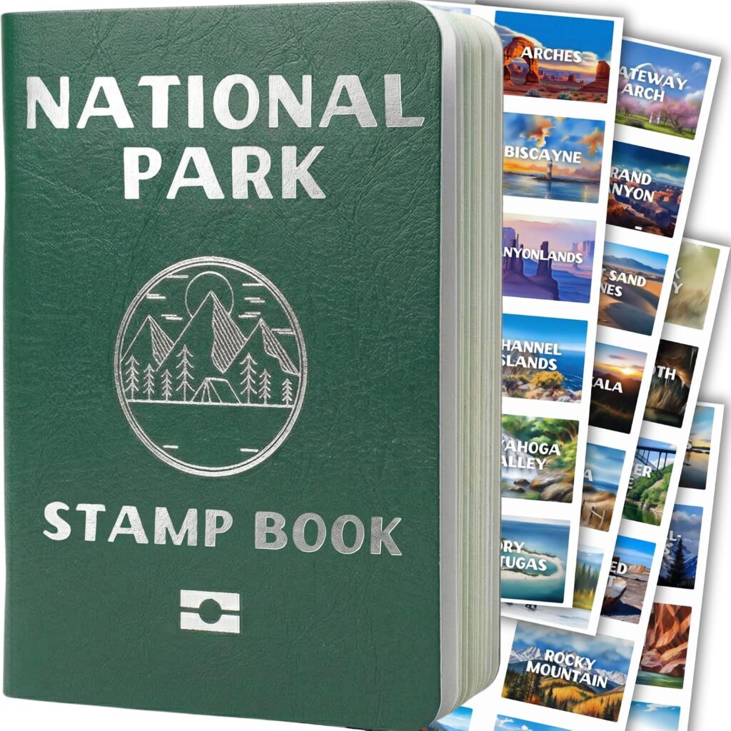 National Parks Stamp Book with Sticker Set