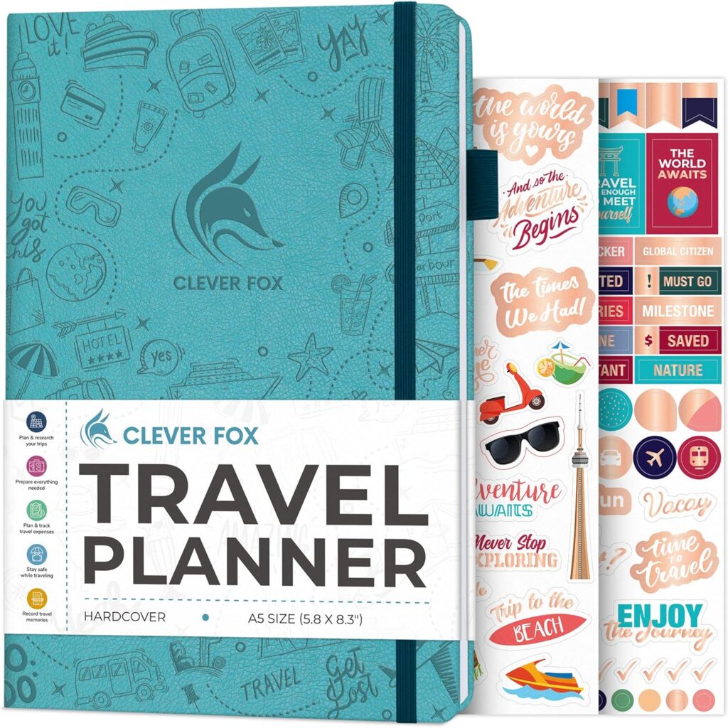 Clever Fox Travel Journal and Trip Planner